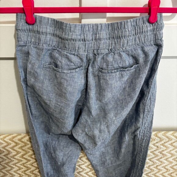 Athleta Cabo Linen Jogger Chambray Blue - Picture 7 of 9